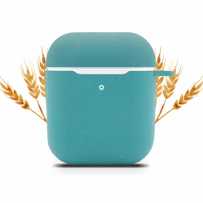 Biodegradable AirPods Case - Ocean Blue Tan Lily