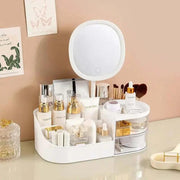 Cosmetic storage box, Desktop dressing table, Makeup mirror, Skincare storage rack, Lipstick sorting box - AMP’ss
