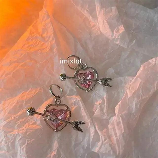 Cupid Heart Necklace and Earrings AMP’ss