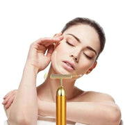 Energy 24K Gold T Beauty Bar Facial Roller Massager AMP’ss