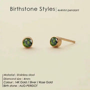 Fashion 12 Colors Crystal Stud Earrings AMP’ss