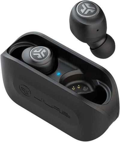Go Air True Wireless Bluetooth Earbuds + Charging Case, Black, Dual Connect, IP44 Sweat Resistance, Bluetooth 5.0 Connection, 3 EQ Sound Settings Signature, Balanced, Bass Boost - AMP’ss