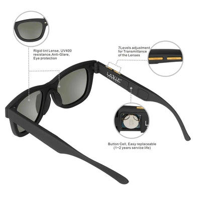 New Original Designed Sunglasses LCD Polarized Lenses Electronic Adjustable Darkness Sun Glasses AMP’ss