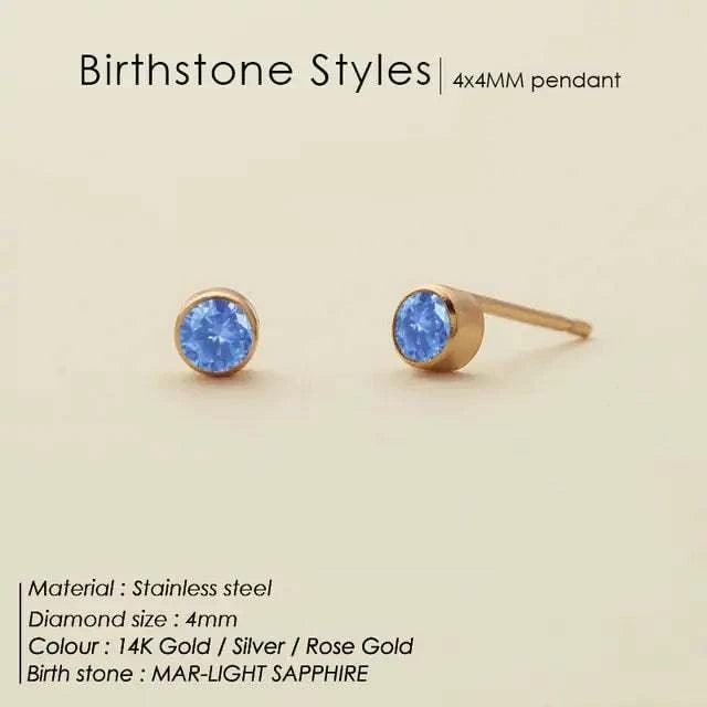 Fashion 12 Colors Crystal Stud Earrings - AMP’ss