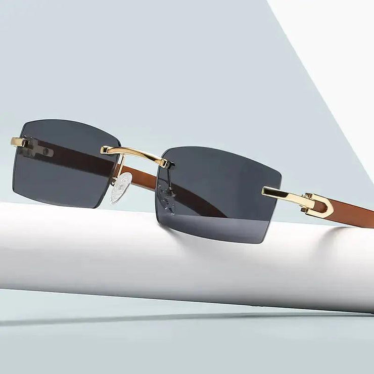 Rectangle Fashion Rimless Sunglasses AMP’ss