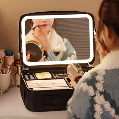 Smart LED Cosmetic Case with Mirror AMP’ss