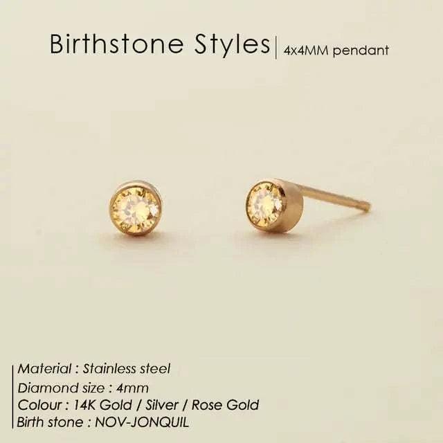 Fashion 12 Colors Crystal Stud Earrings - AMP’ss