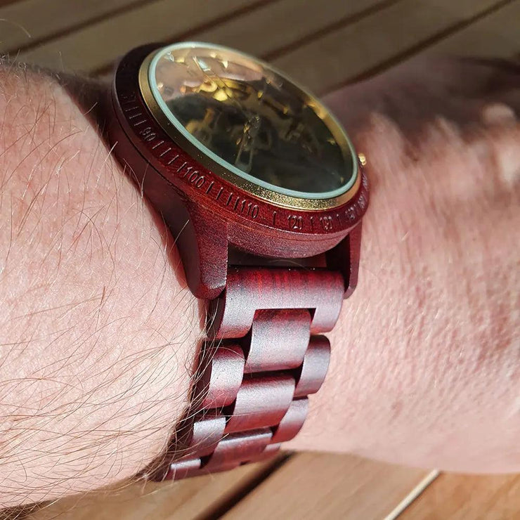 Classic Wooden Men's Mechanical Watch AMP’ss